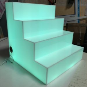 Espositore luminoso RGB porta bottiglie - immagine 7
